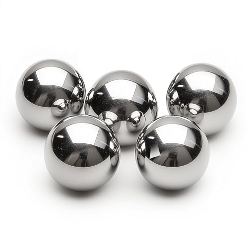 HiPicco 5pcs 30mm Bearing Balls 304 Stainless Steel G100 Precision Balls，30mm/apr.1.18