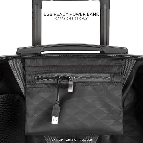 Image of SwissGear 7272 Energie Hardside Expandable Luggage with Spinner Wheels, Silver, 3-Piece Set (19 /24 /27)