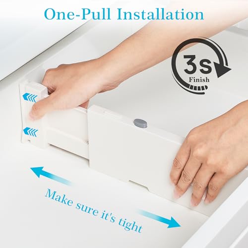 image for Vtopmart Drawer Dividers for Clothes 8 Pack, Adjustable 4