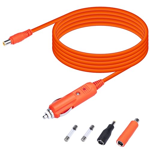 14AWG Car Charging Cable Compatible with Jackery 1000 v2/1000Plus/2000Pro/2000Plus/3000Pro/BLUETTI/Anker Portable Power Station Cigarette Lighter Charger DC Adapter Cord DC8020 Plug 2M/6.6FT