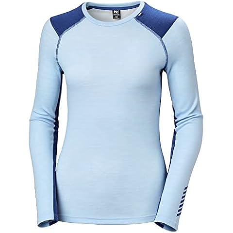 Helly Hansen Camisa Mujer Lifa Merino Midweight Crew Azul Cover