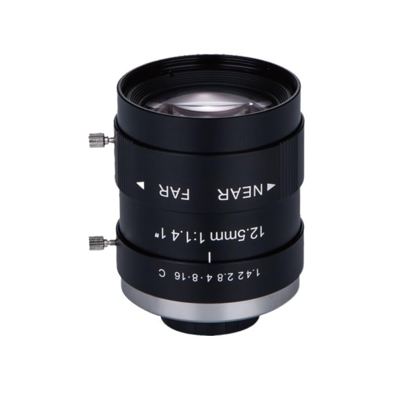 Mikroskop HD 5,0 MP Festobjektiv for Machine Vision Industriekamera 1" 12,5 mm C-Mount-Objektiv ohne Verzerrung Machine Vision Kameraobjektiv