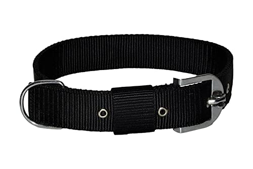RvPaws Dog Belt Adjustable Nylon Sturdy & Fancy Pet Neck Collar for Dog (1 Inch, Black Color) (B09WF548GT) Amazon Price History, Amazon Price Tracker