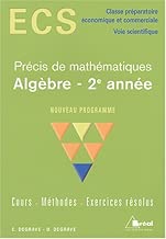 Download Algèbre 2e année ECS PDF