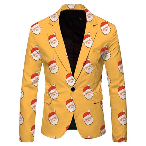 Veste en cuir homme pour Noël coupe slim à un bouton pour vos soirées de fêtes de fin d'année