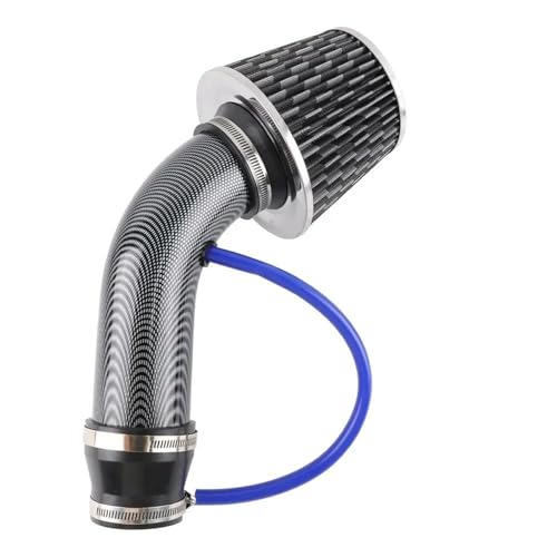 Kit admission d'air froid 76 mm universel avec tuyau et filtre carbone pour turbocompresseur auto
