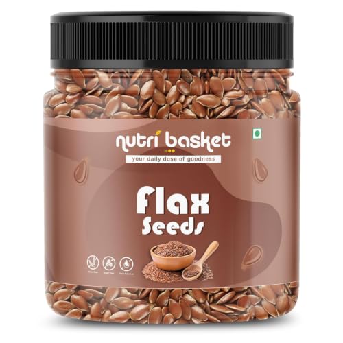 Image of Nutribasket Combo Pack of Chia, Flax, Pumpkin & Sunflower Seeds | 25g Each | Daily Super Seeds Variety Pack | Natural Raw Seeds for Smoothies, Salads, Breakfast & Healthy Snacking | Pack of 4