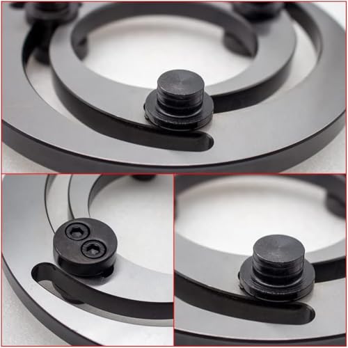 Mandrin hydraulique 3 mors acier réglable de 4 à 15 pouces argent