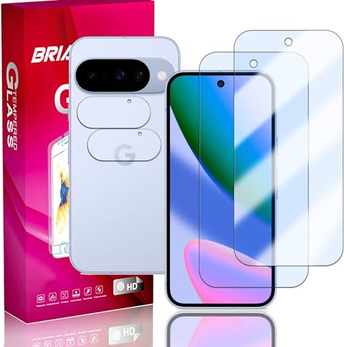 Briacicell�y2+2 ���Z�b�g �u���[���C�g�J�b�g�zFor Google Pixel 10/10 Pro �K���X�t�B���� (2��) �{ �J�����t�B���� (2��)�y���{���Ɏq�f�ސ��z�����K���X �ی�t�B���� 9H���x ������ ���ϋv ������ �����^ 