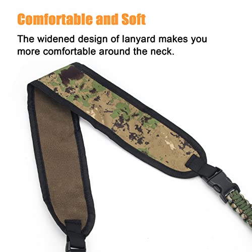 Windspeed Duck Call Lanyard, Hand Braided Paracord Game Call Lanyard With 12 Adjustable Loops And 6 Buckles, Military Grade Hunting Call Lanyard For Outdoor Predator #TOP4