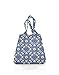 Reisenthel mini maxi shopper Einkaufstasche 43,5 x 60 x 7 cm / 15 l / Polyester floral 1, blau
