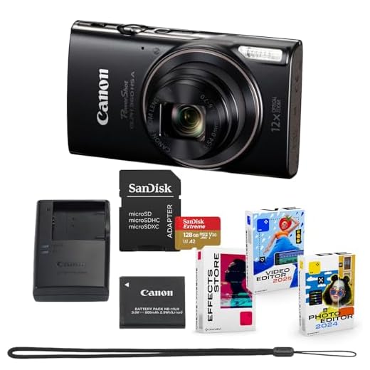 Canon PowerShot ELPH 360 HS Camera Bundle