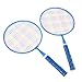 S Badminton Racket Set with Carrying Bag - Includes 2 Shuttlecocks & Table Tennis, for Outdoor Play in Blue (Blue)