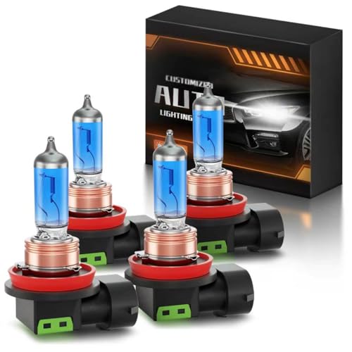 Image of XFLHEHD Fits for 2016-2023 Toyota Tacoma Halogen Headlight Bulbs Combo, Ultra Bright 5000K White High Low Beam Headlight Bulbs, Plug and Play, 4 Pack