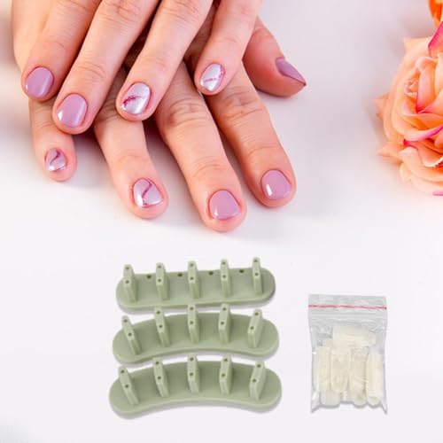 Soporte para uñas acrílicas 2x3 con 10 uñas prácticas miniatura 4