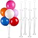 Sakolla 4 Sets Balloon Stand Kits for Table Balloon Sticks with Self-stick Base Desktop Balloon Table Stand Centerpiece Balloon Holder for Birthday Baby Shower Party Wedding Anniversary