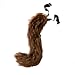COSFLY Faux Fur Tail for Adult/Teen Furry Wolf Dog Fox Puppy Costume Halloween Party Cosplay Props (Brown)