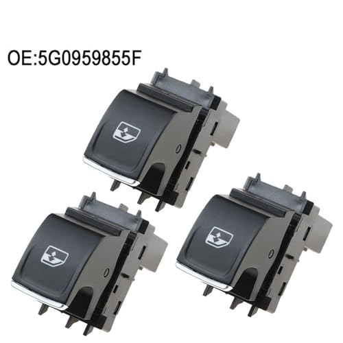 Bouton de commutation de fenêtre 5G0959855F commande lève vitre passager x3