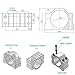 Tool Part for CNC 55MM Spindle Bracket Clamp Spindle Mount Holder Aluminum Fixture for 300W 400W 500W Motor with 4 Screws