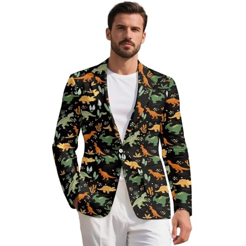 Mens Casual Sport Coat Blazer Lightweight One Button Suit Jackets Slim Fit Business Casual Travel Blazer