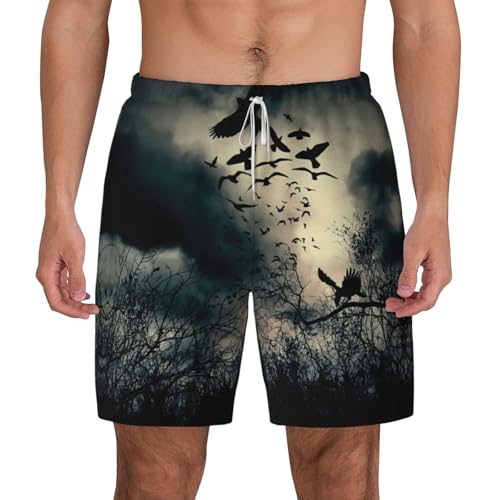 Short de bain homme corbeau de nuit idéal pour vos sessions de surf et soirées piscine