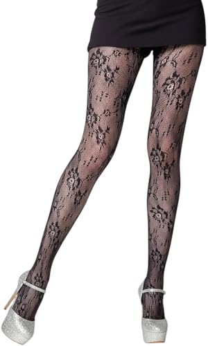 Image of ToBeInStyle Women's Elegant Floral Vine Fishnet Pantyhose