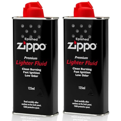 Image of Zippo Lighter Fluid 2 Pack – 125ml Fast Ignition, Clean Burning Fuel for Windproof Lighters & Hand Warmers, Reliable Long-Lasting Refil