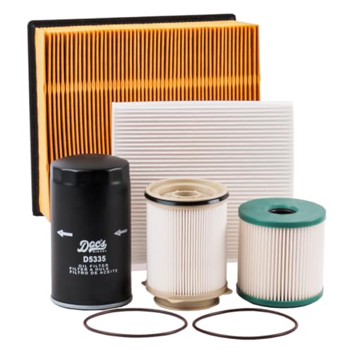 Docs Diesel Filter Maintenance Kit DGF430+DGF401+DPA6314+D5335+D3705 | Compatible with RAM 6.7L Cummins 2500 3500 4500 5500 2019-2024 | Replaces 68436631AA 68157291AA 05083285AA 53034051AB