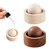 2 Stück Diffusor-Kugel Aus Natürlichem Holz für Ätherische Öle, Wiederverwendbarer Tragbarer Duftöldiffusoren, Handgefertigt Massiv Holz Aromatherapien Dekore für Heimbüro, Auto Verwenden