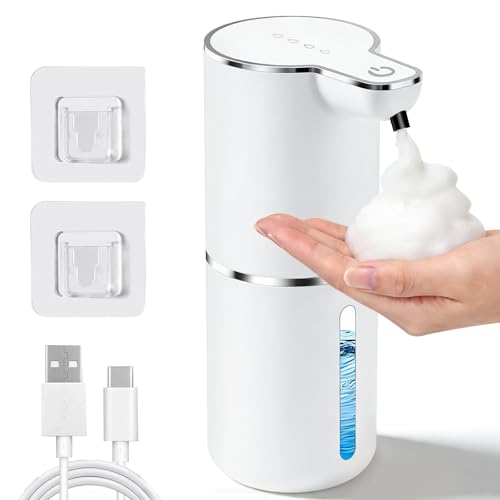 Dispenser Sapone Automatico, 350ML Dispenser Sapone Bagno, Elettrico a Parete...