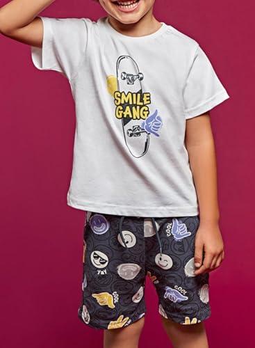 Conjunto de punto Mayoral para niño de 6 años con estampado moderno 5