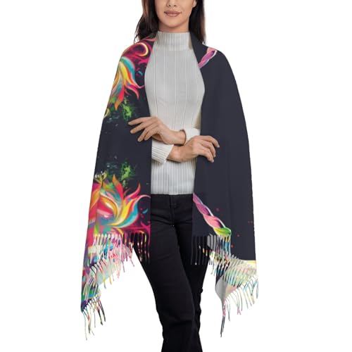 Charming Colorful Horse Scarf shawl, tassel scarf, tassel shawl, tassel scarf2