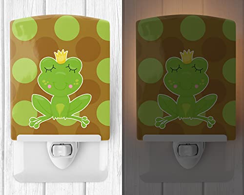 Lámpara de noche de cerámica Frog Prince 6x4x3 pulg miniatura 2