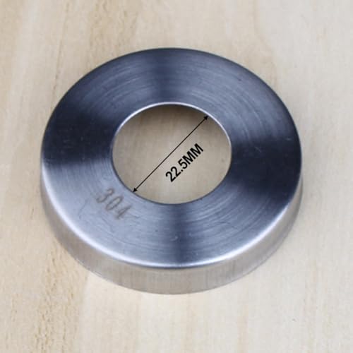 Gettimore Rosetta per rubinetto in acciaio inox per valvola del bagno e lavatrice/lavastoviglie, installazione sanitaria, 125 mm, 145 mm, 165 mm, 195 mm, 225 mm, altezza strumento decorativo