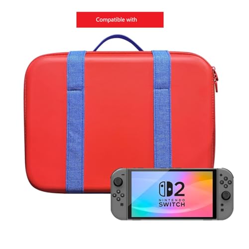 Image of PSS (2 Pack Carrying Case Compatible with Nintendo Switch 2 2025, Protective Hard Shell Case for Switch 2, Portable Travel Bag with Handles and Shoulder Straps for Switch 2 Console and Accessories