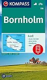 KOMPASS Wanderkarte 236 Bornholm 1:50.000: 4in1 Wanderkarte mit Aktiv Guide und Stadtplan inklusive Karte zur offline Verwendung in der KOMPASS-App. Fahrradfahren. - Herausgeber: KOMPASS-Karten GmbH 
