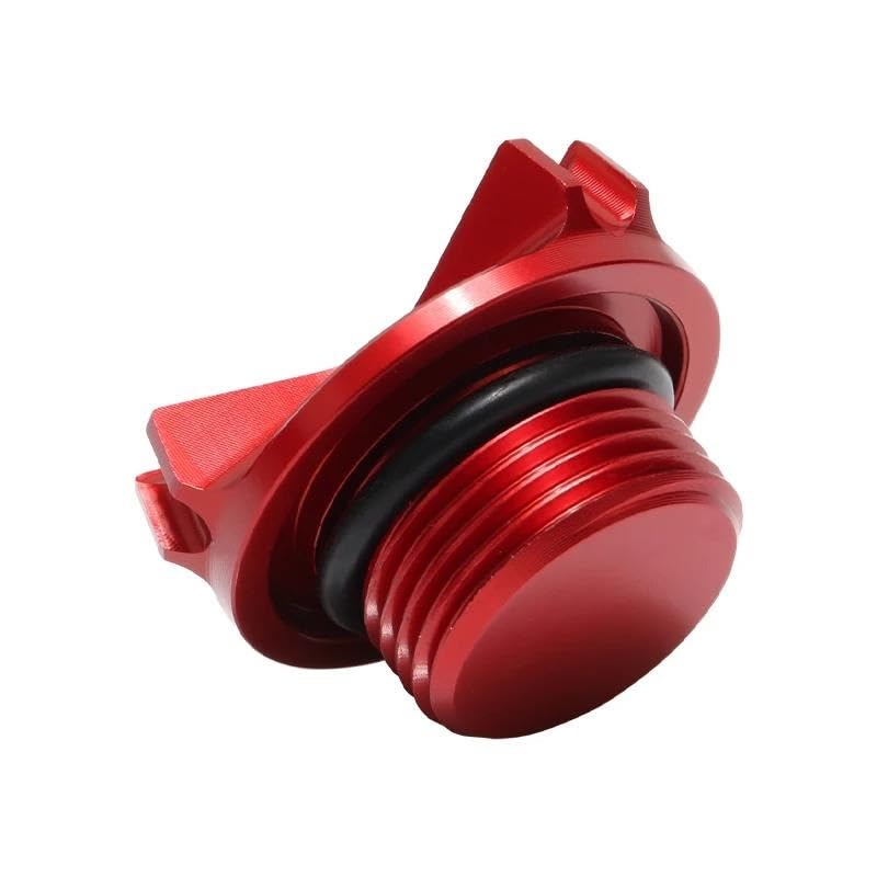 SHENHH Bouchon D’Huile + Bouchon Carburant CNC Rouge Pour Suzuki SV650 / SV650X / SV650A