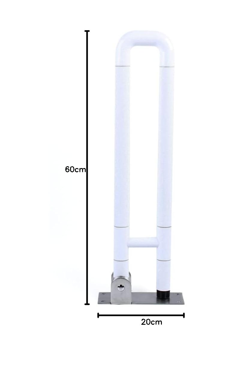 Asidero de acero inoxidable para inodoro, plegable, montaje en pared, plegable, antideslizante, montaje en pared, asideros para personas mayores con discapacidad, soporta hasta 250 kg
