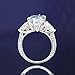 Psiroy 925 Sterling Silver Plated Marquise Cut Simulated Blue Topaz Engagement Rings for Women Size 10