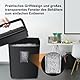 Bonsaii Home Office 10-Blatt Aktenvernichter, Kreuzschnitt Schredder für Papier und Kreditkarten, Sicherheitsstufe P4, Überhitzungsschutz und praktisches Griffdesign, 21L Abfallbehälter(C209-D)