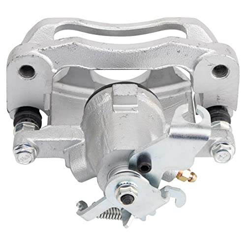 Image of TRQ Rear Brake Pad and Rotor Kit Caliper Ceramic Solid G-Coated