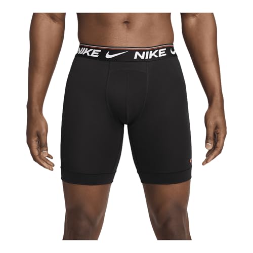 Nike Ultra Comfort Men's Dri-FIT Long Boxer Brief (3-Pack) (KE1263-001, Black) Size X-Large