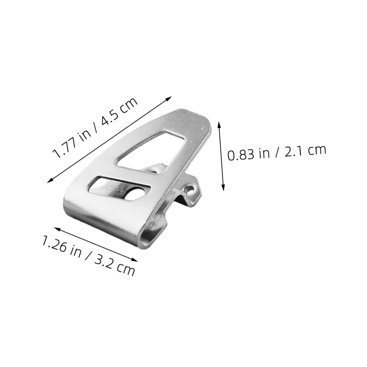 Kisangel 10 Crochets de Ceinture en Acier Argenté pour Perforateur, Porte-outils Précis, Clips Robustes Adaptés aux Environnements de Travail