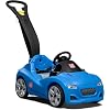 Step2 Whisper Ride Cruiser Kids Push Car, Ride On Toy, Stroller Substitute, Includes Seat Belt & Horn, Made of Durable Plastic, Max Weight 50 lbs., For Toddlers 1.5-4 Years Old, Blue