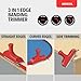 Herron Edge Banding Trimmer Tool for Woodworking, Manual 3-in-1 Edge Trimmer with High Carbon Steel Blade, Precision Veneer & Laminate Cutter for PVC, ABS, Melamine