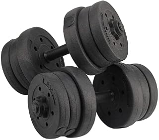Trintion 15kg 20kg 30kg Dumbbell Set Hand Weight Strength Lifting Training Barbell Adjustable Dumbellsweights with Connecting Rod Exercise Equipment for Home Gym
