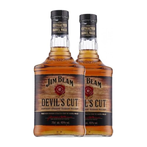 Whisky Bourbon Jim Beam Devil's Cut 70 cl (Caja de 2 Botellas de 70 cl)