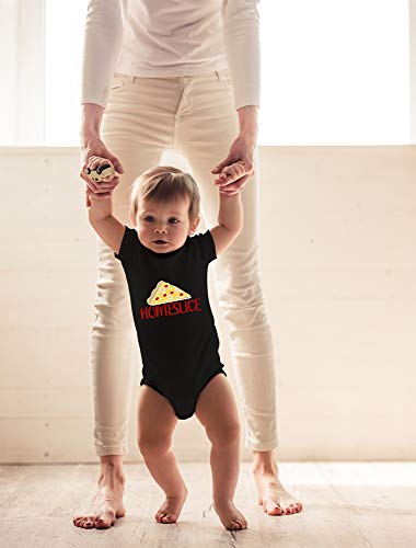 CBTwear Homeslice Pizza - Funny Pizza Lover Outfit - Cute Infant One-Piece Baby Bodysuit3