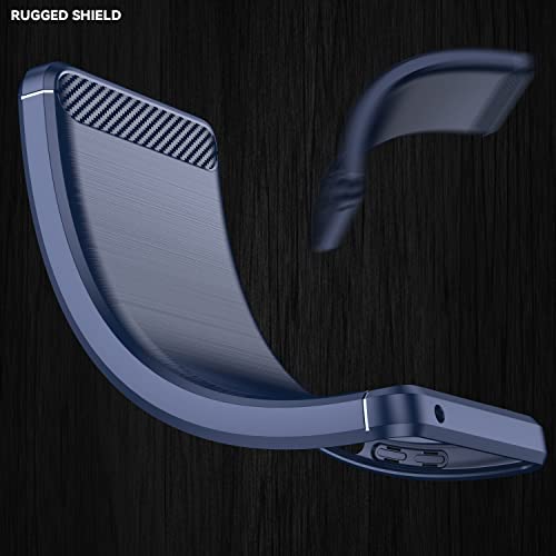 Image of Hybrid Carbon Fiber Back Case for Google Pixel 3 (Blue)