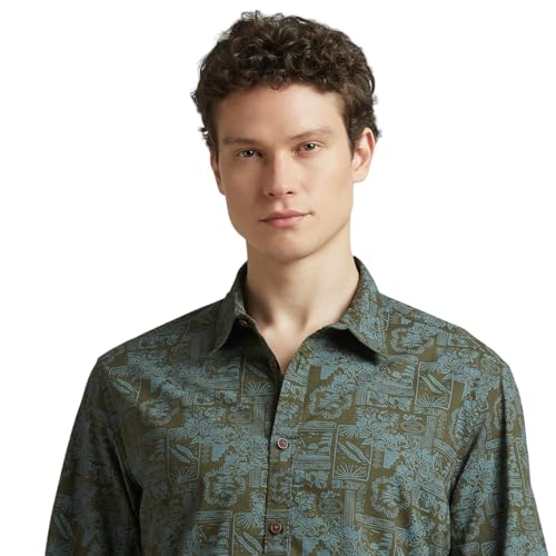 Image of Pepe Jeans Men's Casual Shirt | Trendy Printed Shirt for Men| Regular Fit | Full Sleeve | Available in Plus Size, Cotton